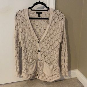 Tan Jessica Simpson button sweater
